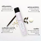 Milk_Shake Strong Hold Hairspray with milk proteins, quinoa proteins, sunflower seed oil and vanillin